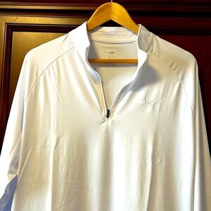 Like New Mofiz Snow White Fleece Zip Stretch Pullover Lightweight Sportswear!